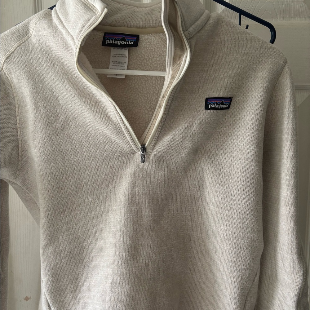 Patagonia Zip-Up Sweater in Cream